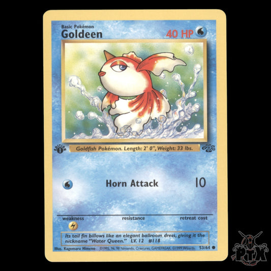 Goldeen #53/64 1st Edition Jungle LP/Lightly Played Pokemon 1999