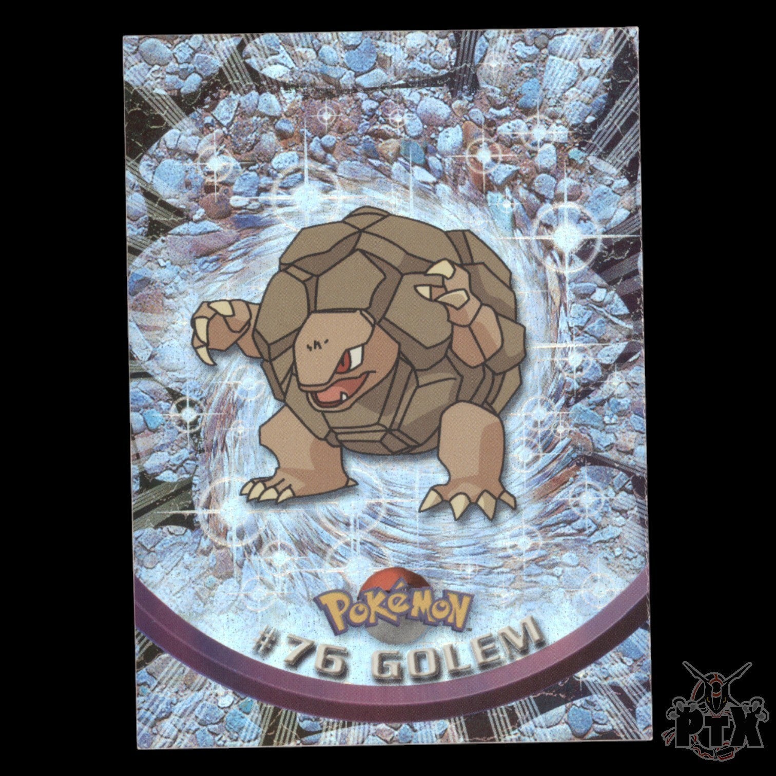Topps Golem #76 Rainbow Foil Series 1 Pokemon 2000