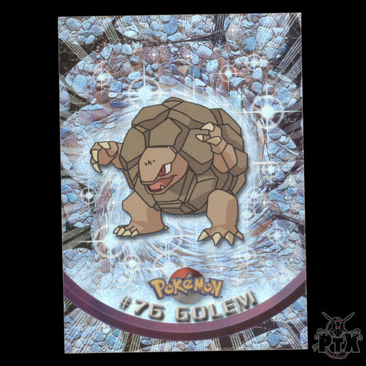 Topps Golem #76 Rainbow Foil Series 1 Pokemon 2000