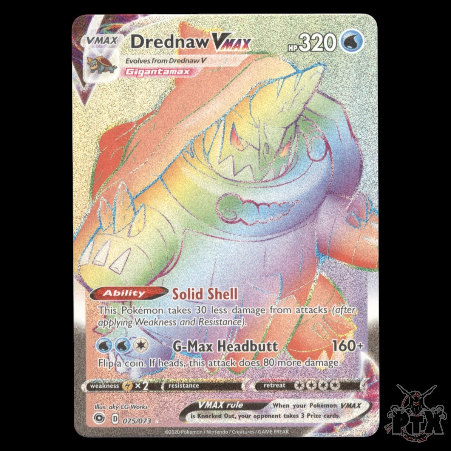 Drednaw Vmax #075/073 Champion's Path NM/Near Mint Pokemon 2020