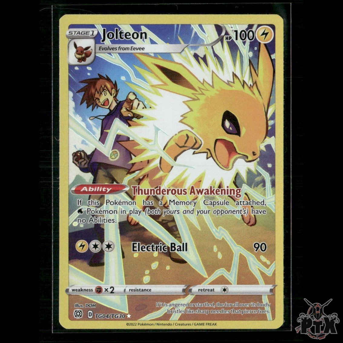 Jolteon TG04/TG30 SWSH09: Brilliant Stars Trainer Gallery NM Pokemon