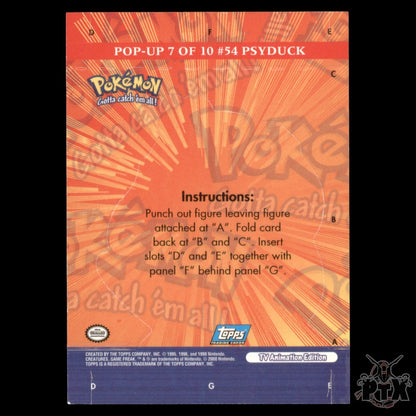 Psyduck Pop-Up 7 of 10 Pokemon TV Animation Series 3 2000