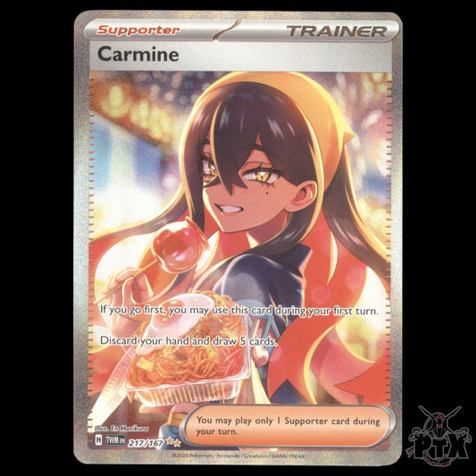 Carmine #217/167 Twilight Masquerade NM/Near Mint Pokemon 2024
