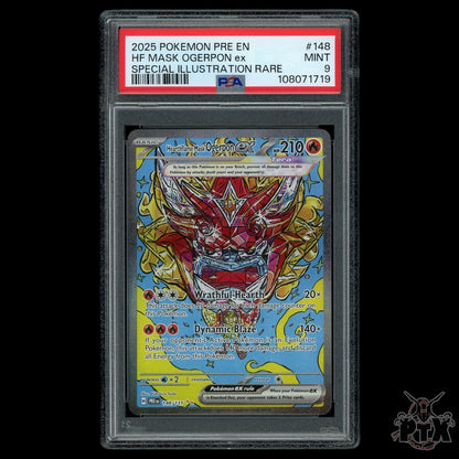 Hearthflame Mask Ogerpon ex #148/131 PSA 9 Prismatic Evolutions Pokemon 2025