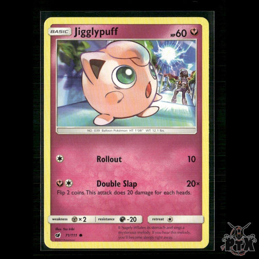 Jigglypuff 71/111 SM - Crimson Invasion NM Pokemon