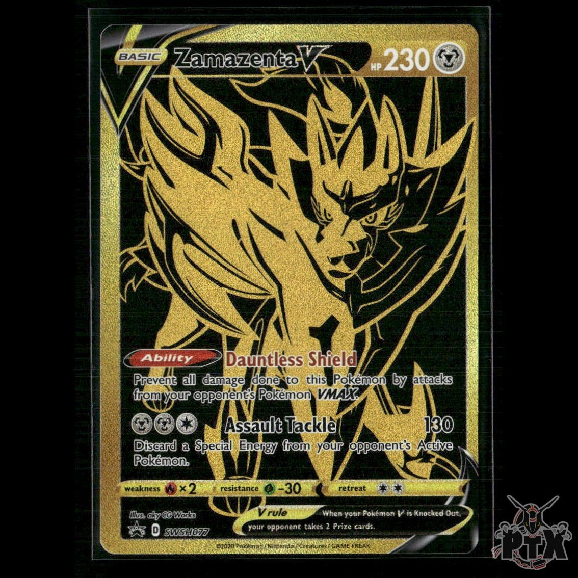 Zamazenta V SWSH077 SWSH: Sword & Shield Promo Cards NM Pokemon