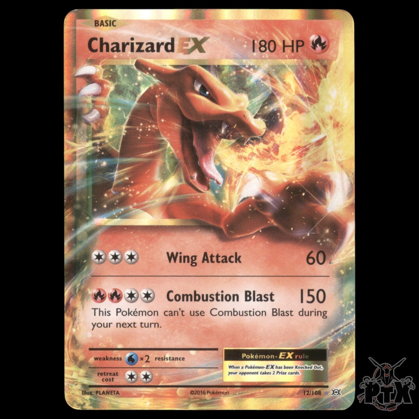 Charizard EX #12/108 Evolutions NM/Near Mint Pokemon 2016