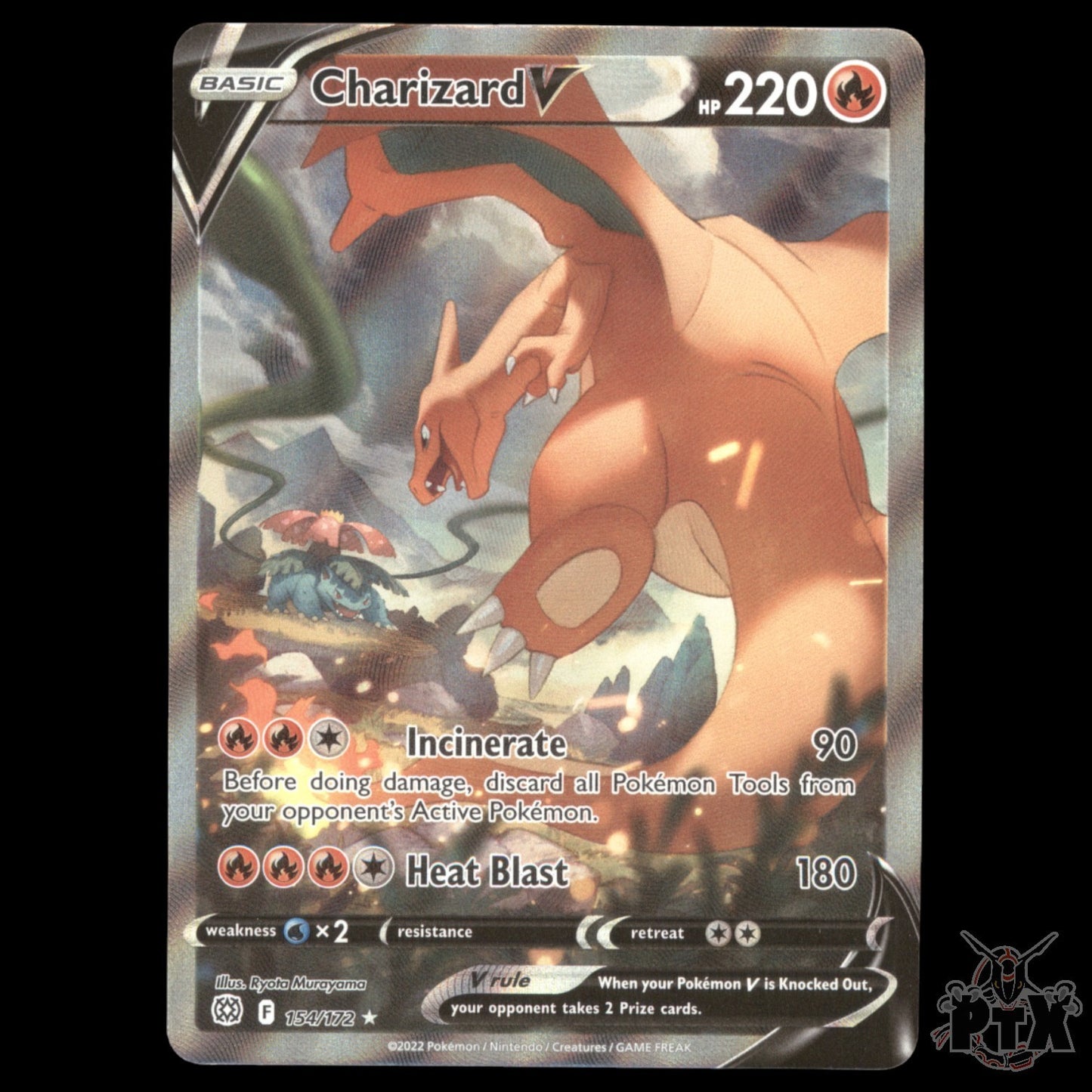 Charizard V #154/172 Brilliant Stars NM/Near Mint Pokemon 2022