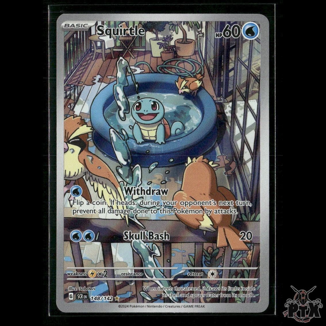 Squirtle 148/142 SV07: Stellar Crown NM Pokemon
