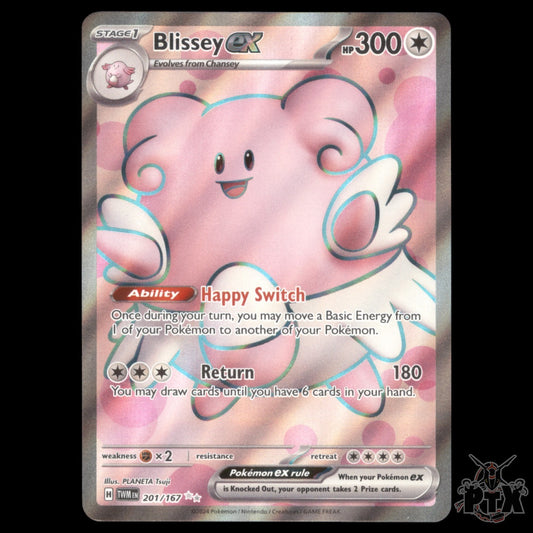Blissey ex #201/167 Twilight Masquerade NM/Near Mint Pokemon 2024