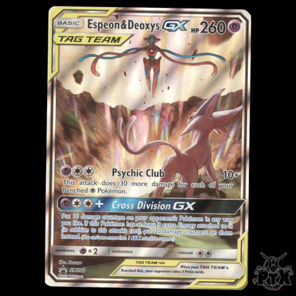 Espeon & Deoxys GX #SM240 Sun & Moon Promo NM/Near Mint Pokemon 2020