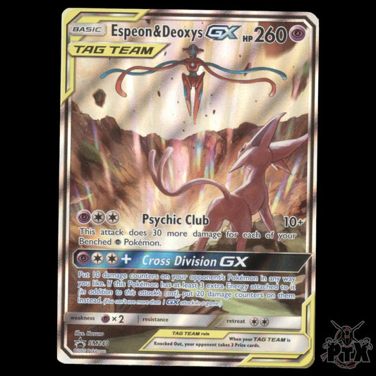 Espeon & Deoxys GX #SM240 Sun & Moon Promo NM/Near Mint Pokemon 2020