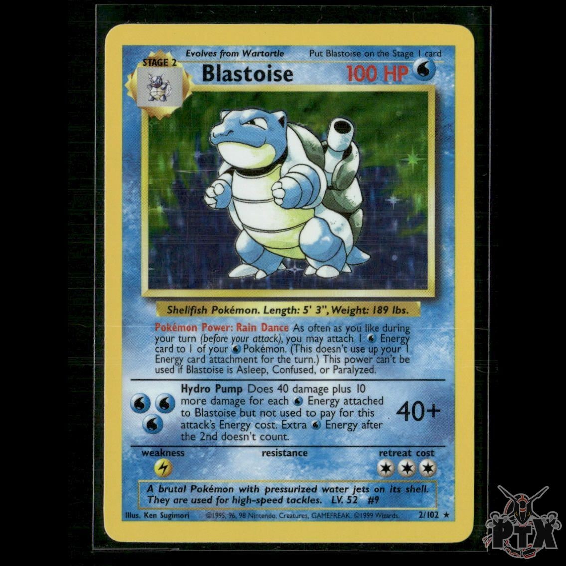 Blastoise 2/102 Base Set NM/LP Pokemon