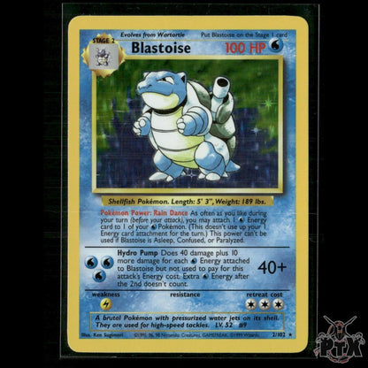 Blastoise 2/102 Base Set NM/LP Pokemon