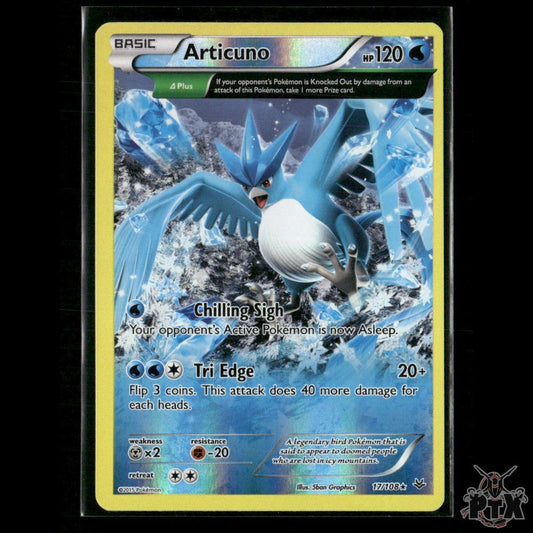 Articuno reverse Holo 17/108 XY - Roaring Skies NM Pokemon