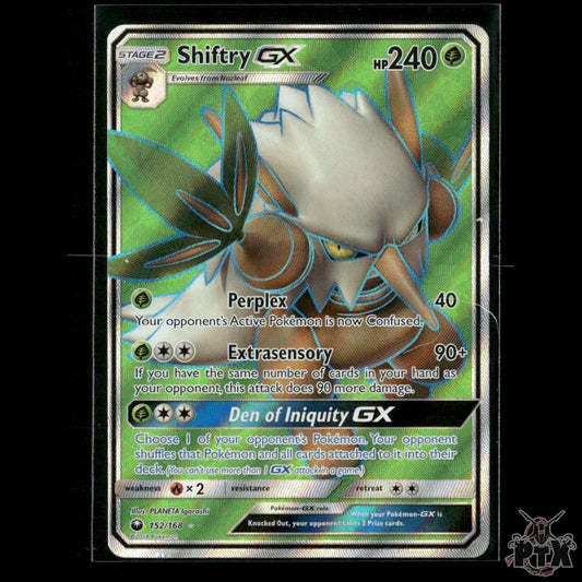 Shiftry GX (Full Art) 152/168 SM - Celestial Storm LP Pokemon