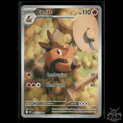 Pignite 097/086 SV: White Flare NM Pokemon
