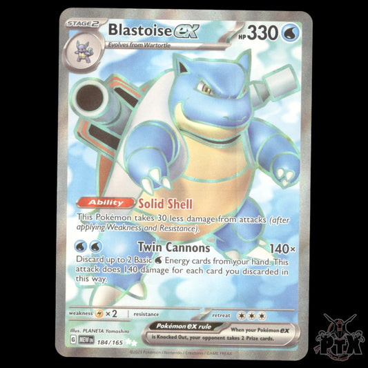 Blastoise ex #184/165 SV 151 NM/Near Mint Pokemon 2023