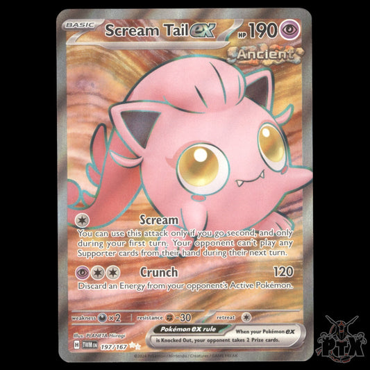 Scream Tail ex #197/167 Twilight Masquerade NM/Near Mint Pokemon 2024