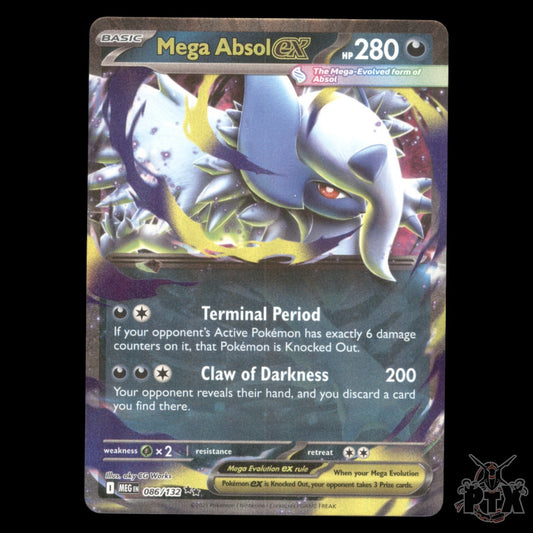 Mega Absol ex #086/132 Mega Evolution NM/Near Mint Pokemon 2025