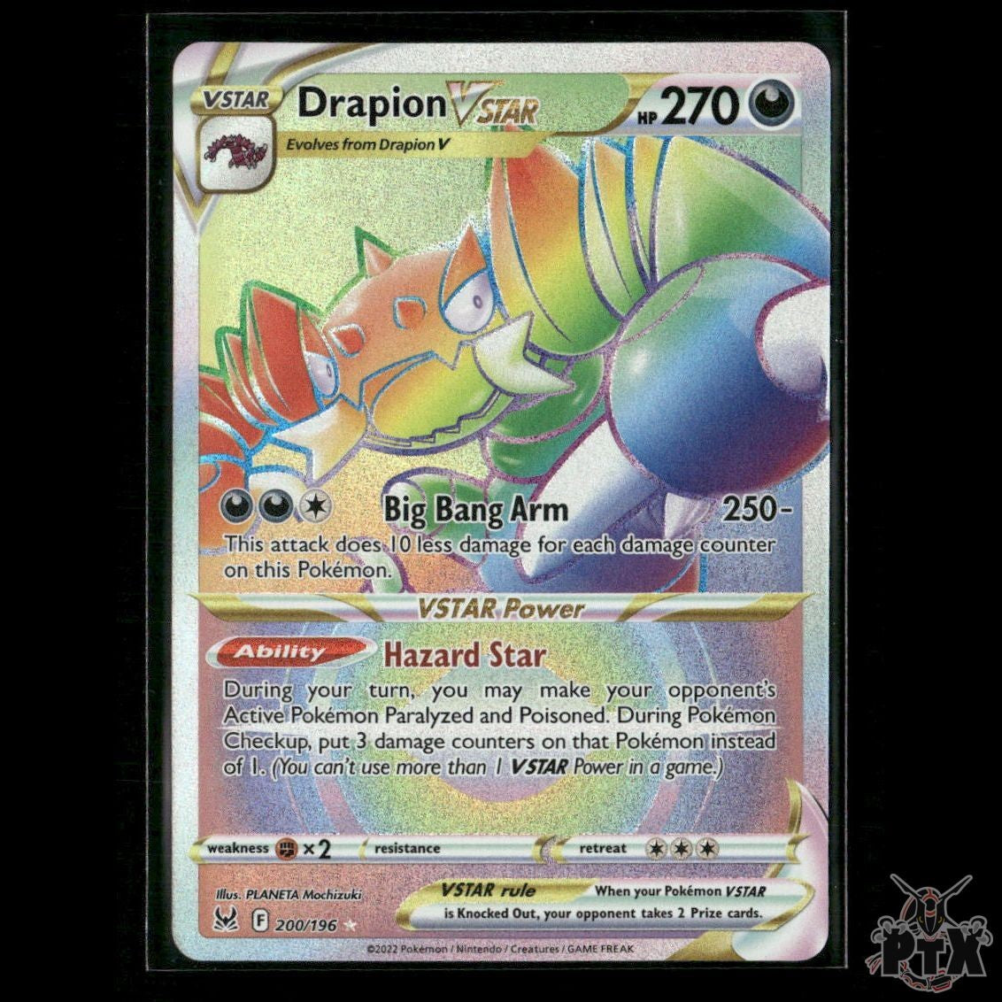 Drapion VSTAR (Secret) 200/196 SWSH11: Lost Origin NM Pokemon