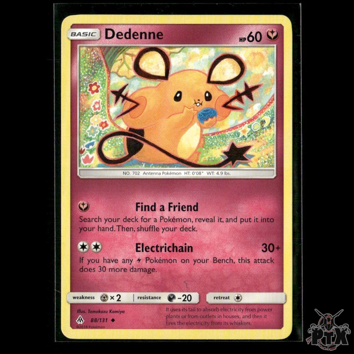 Dedenne 88/131 SM - Forbidden Light NM Pokemon