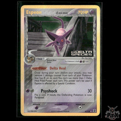 Espeon Reverse Holo 4/113 EX Delta Species MP Pokemon