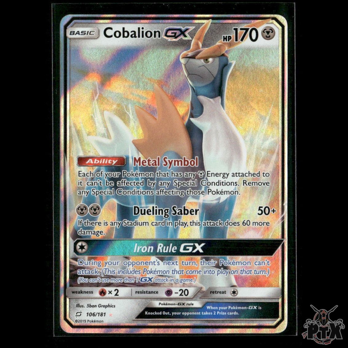 Cobalion GX 106/181 SM - Team Up NM Pokemon