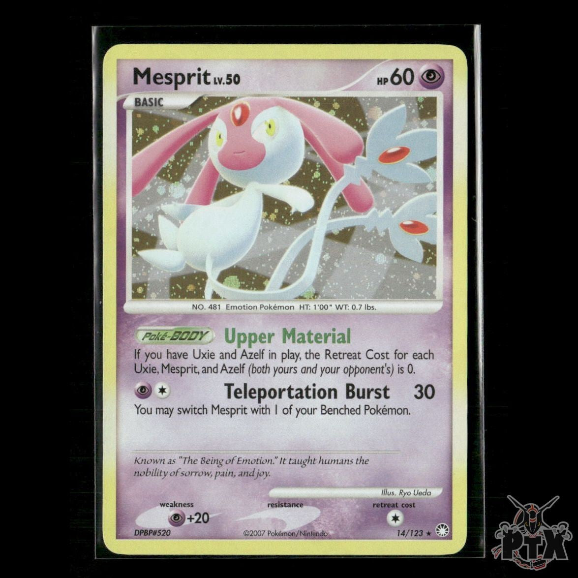 Mesprit Holo 14/123 Mysterious Treasures NM Pokemon