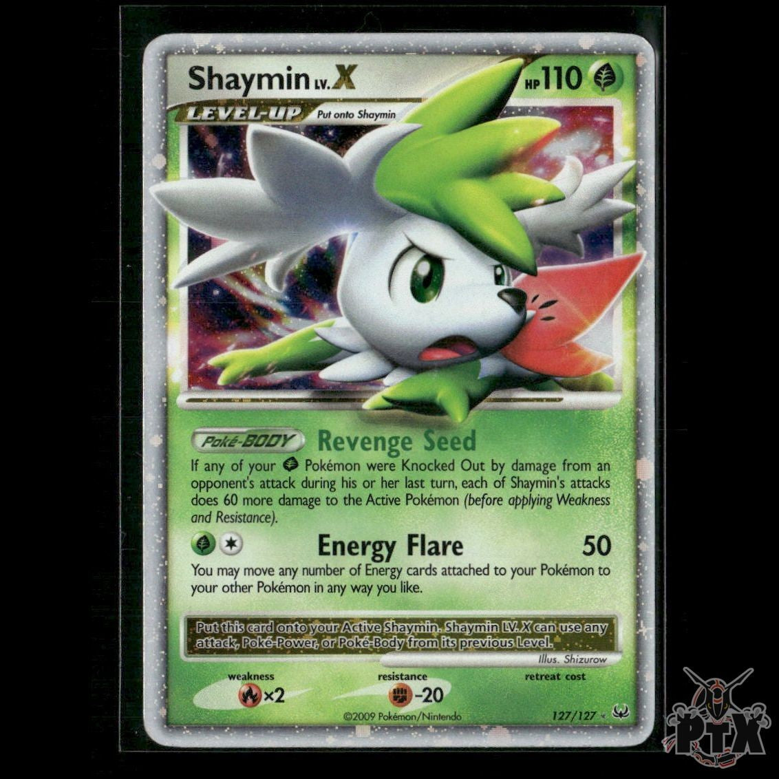Shaymin Lv.X (Sky Forme) 127/127 Platinum HP Pokemon