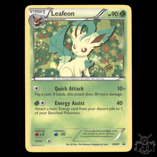 Leafeon Holo #BW87 Black & White Promo MP/Moderatly Played Pokemon 2013