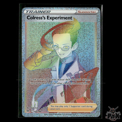Colress's Experiment (Secret) 205/196 SWSH11: Lost Origin NM Pokemon
