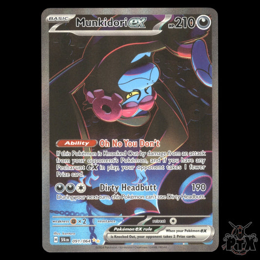 Munkidori ex #091/064 Shrouded Fable NM/Near Mint Pokemon 2024