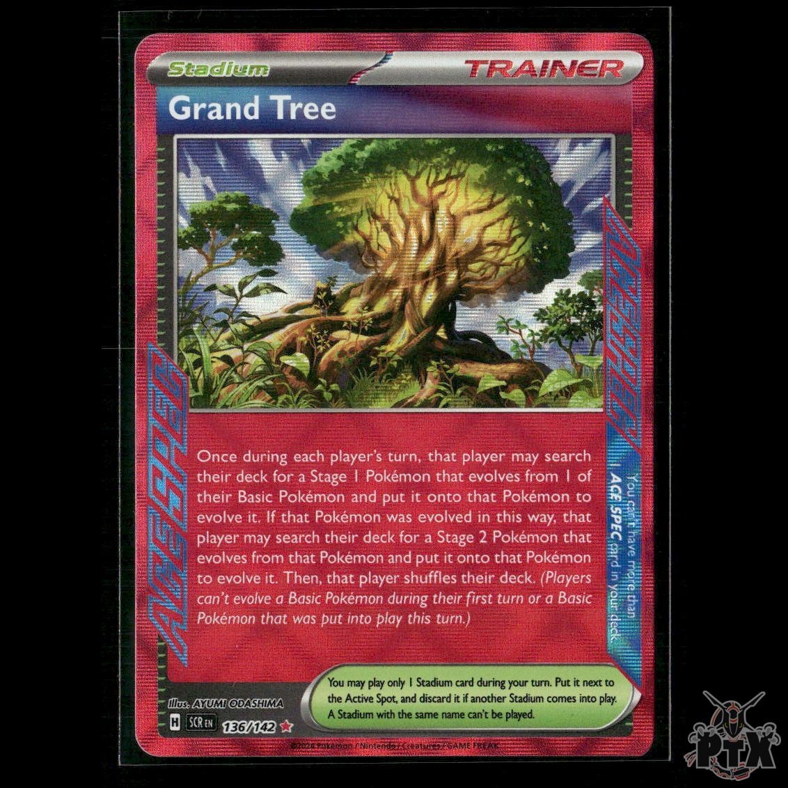Grand Tree 136/142 SV07: Stellar Crown NM Pokemon 2024