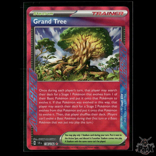 Grand Tree 136/142 SV07: Stellar Crown NM Pokemon 2024