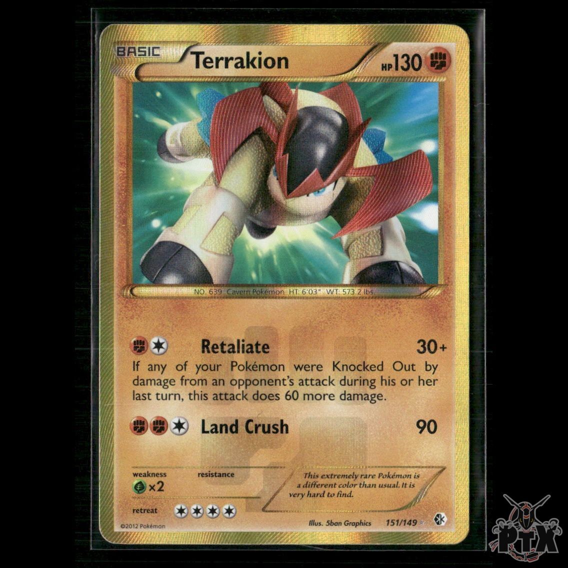 Terrakion 151/149 Boundaries Crossed MP Pokemon