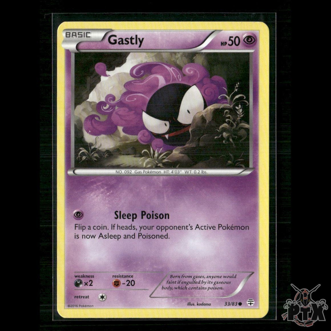 Gastly 33/83 Generations LP Pokemon