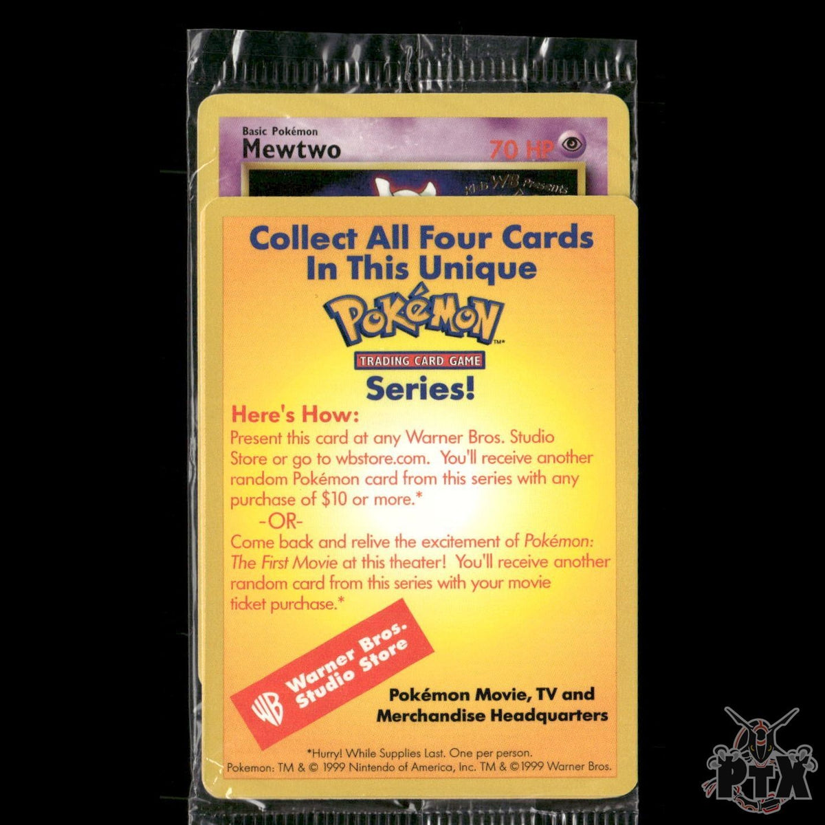 Mewtwo (Movie Promo) 3 WoTC Promo Sealed Pokemon