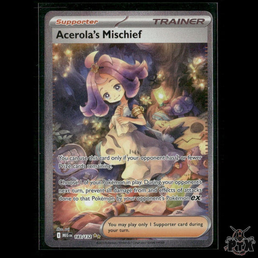 Acerola's Mischief 183/132 ME01: Mega Evolution NM Pokemon