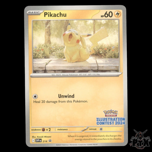 Pikachu #214 Illustration Contest Promo NM/Near Mint Pokemon 2025