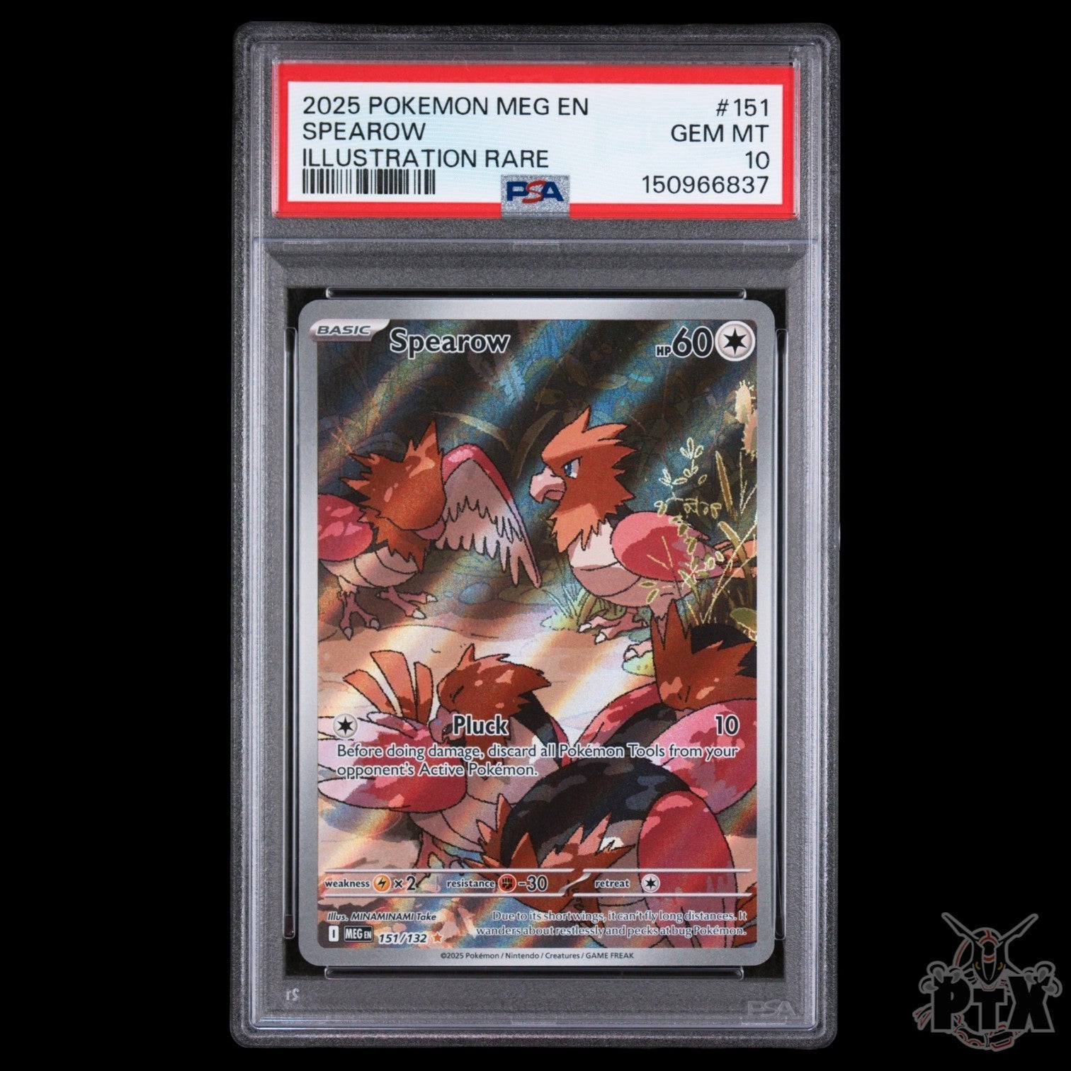 Spearow 151/132 PSA 10 Mega Evolution Pokemon