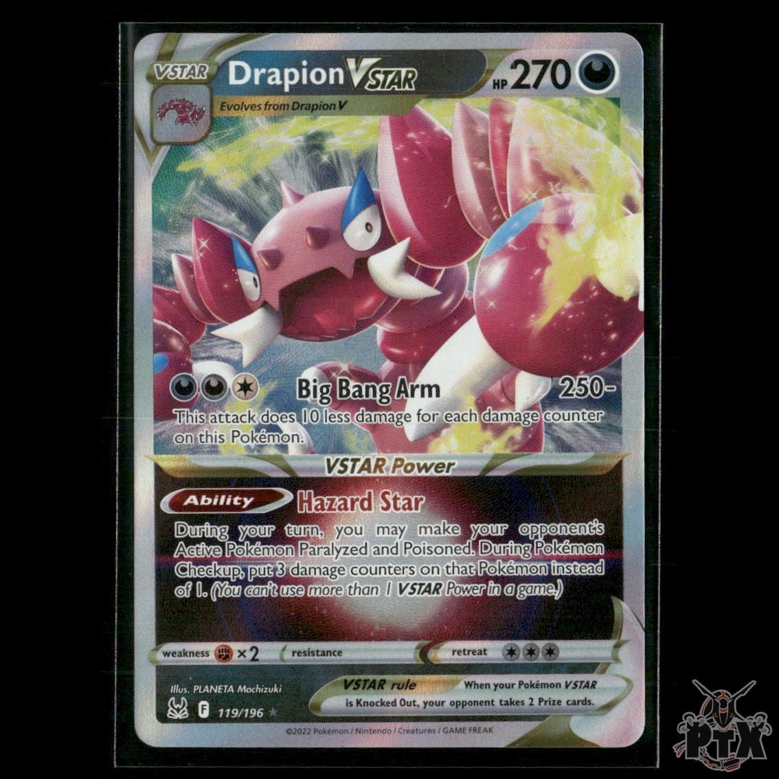 Drapion VSTAR 119/196 SWSH11: Lost Origin NM Pokemon