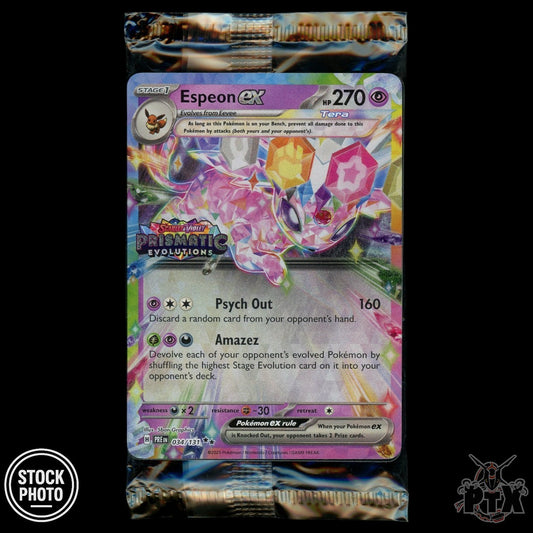 Espeon ex #034/131 Stamped Prismatic Evolutions Promo Sealed Pokemon 2025