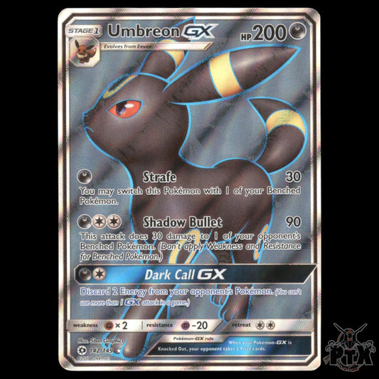 Umbreon GX #142/149 Sun & Moon Base NM/Near Mint Pokemon 2017