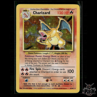 Charizard Holo 4/102 Base Set NM Pokemon
