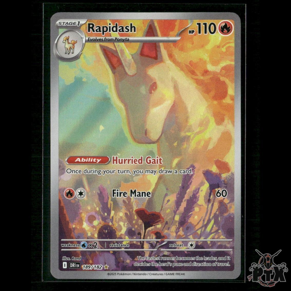 Rapidash 189/182 SV10: Destined Rivals NM Pokemon