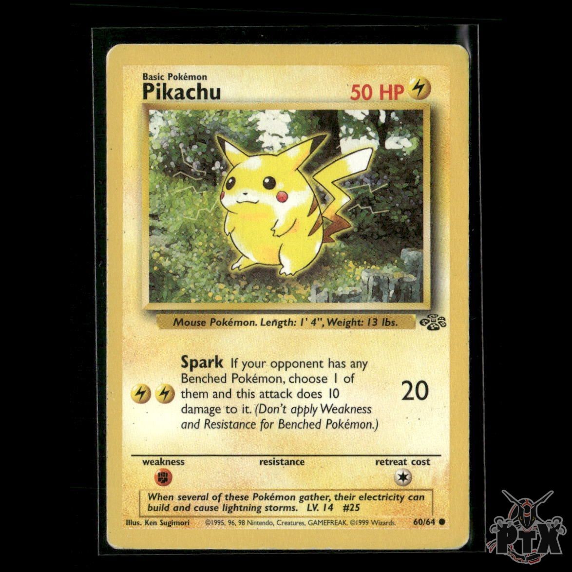 Pikachu 60/64 Jungle HP Pokemon