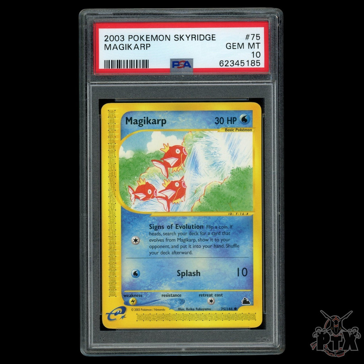 Magikarp 75/144 PSA 10 Skyridge Pokemon 2003