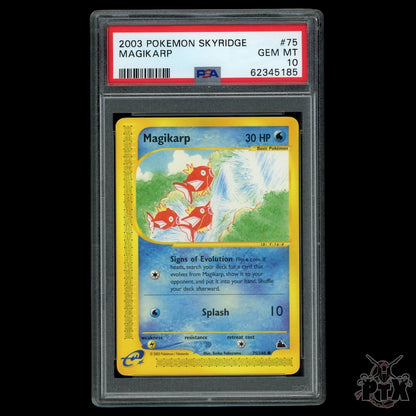 Magikarp 75/144 PSA 10 Skyridge Pokemon 2003