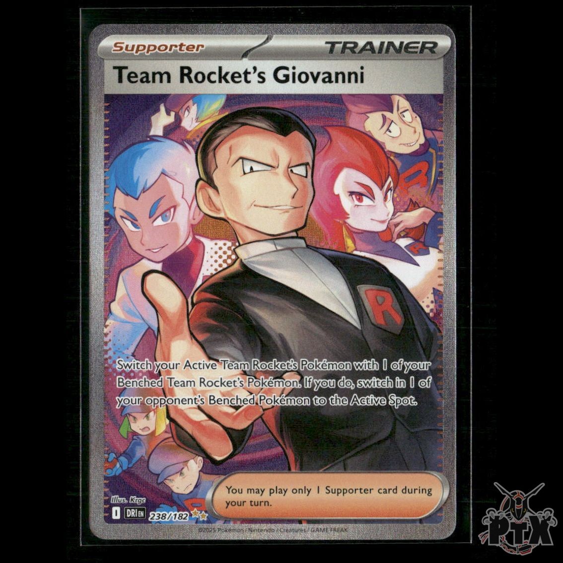 Team Rocket's Giovanni 238/182 SV10: Destined Rivals NM Pokemon